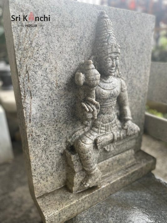 Sri Chandikeshwarar (Stone Panel) Stone Panel